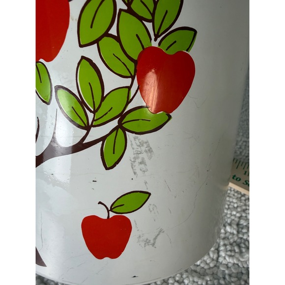 Ransburg Fruit Tree Canister Set White Vintage Kitchen Storage Jars - Picture 9 of 16